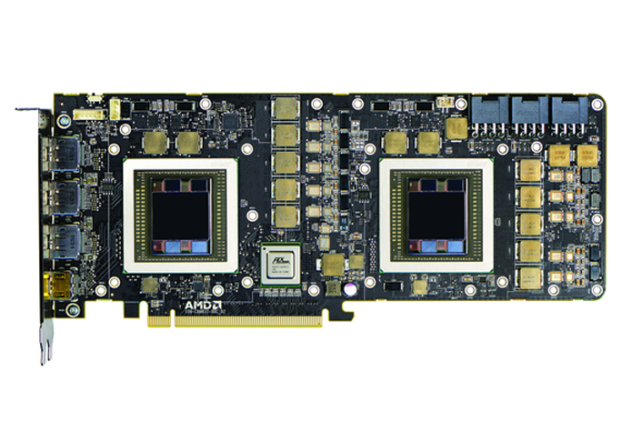 Duas em uma: placa tem dois processadores Fiji para superar a Titan X, da Nvidia (Foto: Divulgação/AMD)