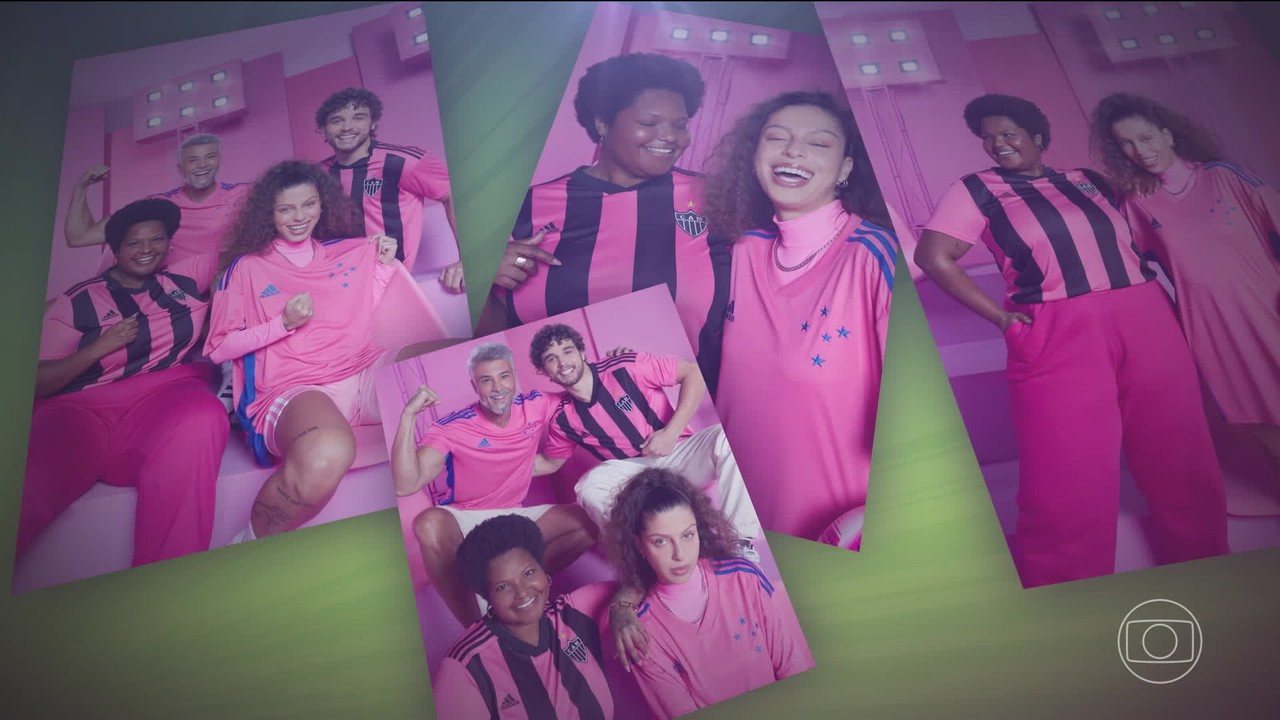 Atltico e Cruzeiro lanam camisa rosa para incentivar preveno para o cncer de mama