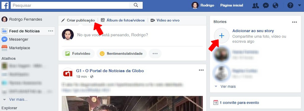 Facebook Como Postar Stories Pelo Computador Redes Sociais Techtudo