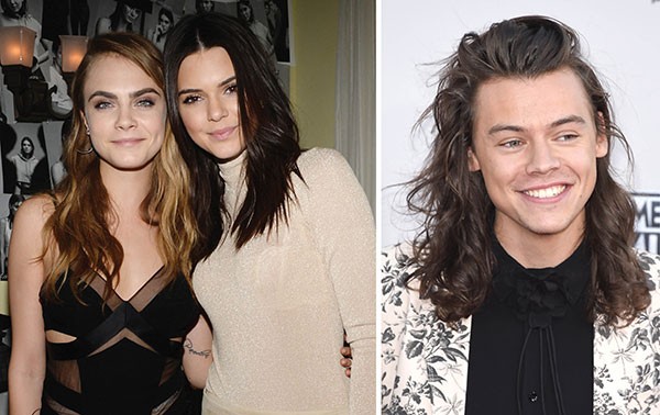Cara Delevingne, Kendall Jenner e Harry Styles (Foto: Getty Images)