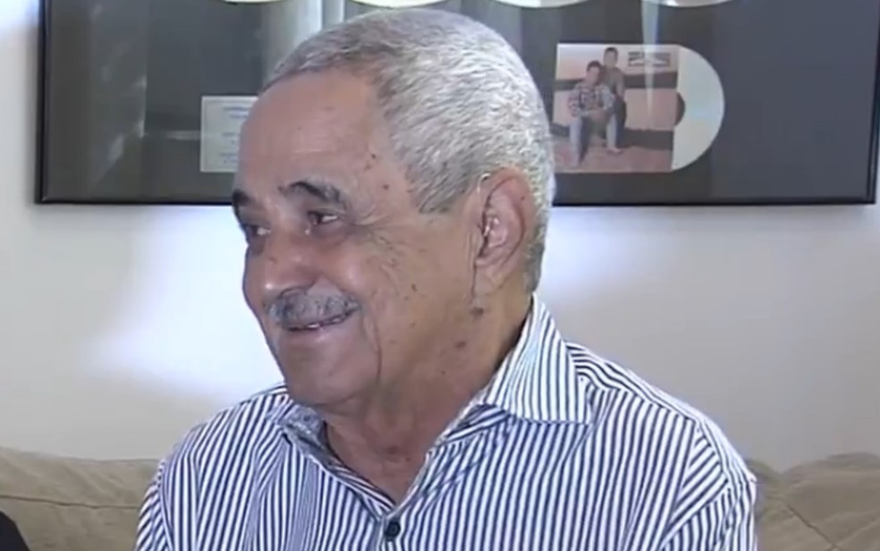 Francisco Camargo, pai de Zezé e Luciano, está internado em UTI de Goiânia — Foto: Reprodução/TV Anhanguera