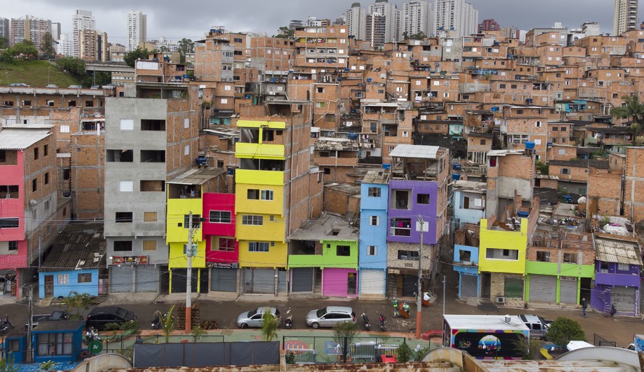 A comunidade de Paraisópolis, em São Paulo