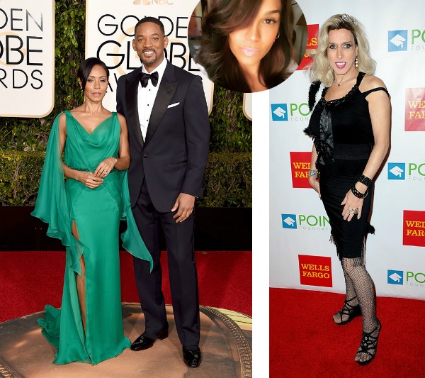 Will Smith, Jada Pinkett Smith, Sherre Fletcher e a atriz Alexis Arquette (Foto: Getty Images)