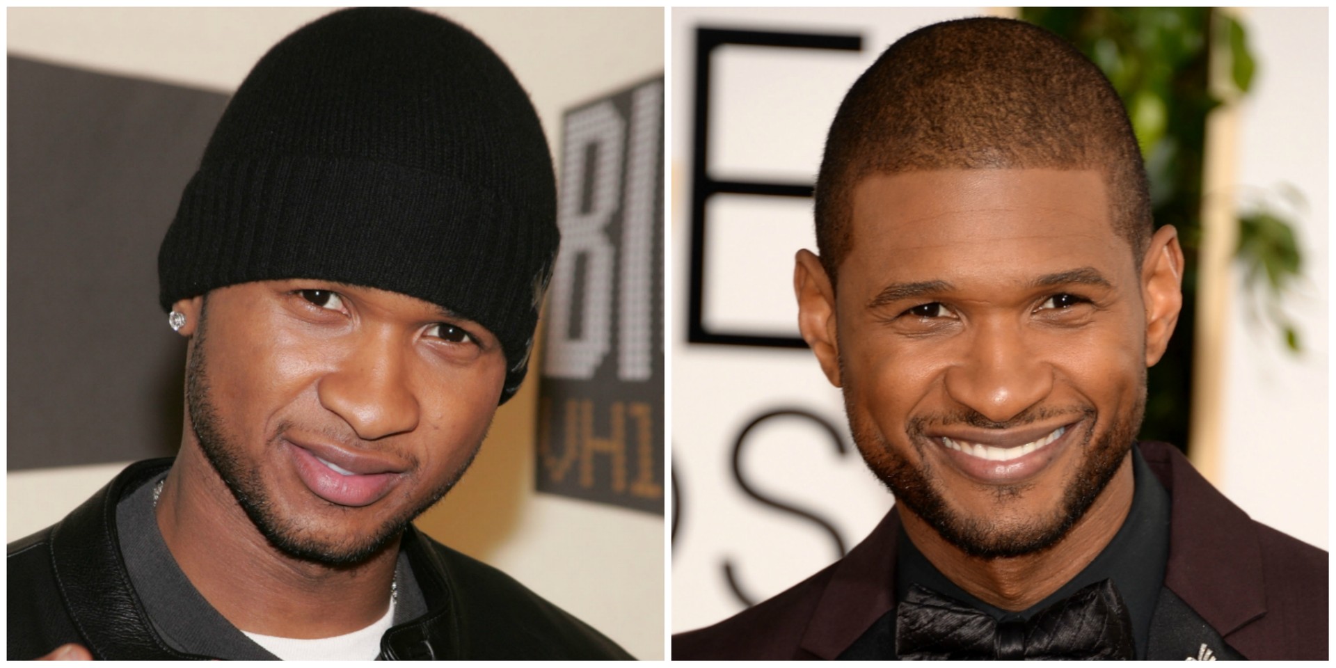 Usher, hoje (à dir.) com 35 anos. (Foto: Getty Images)