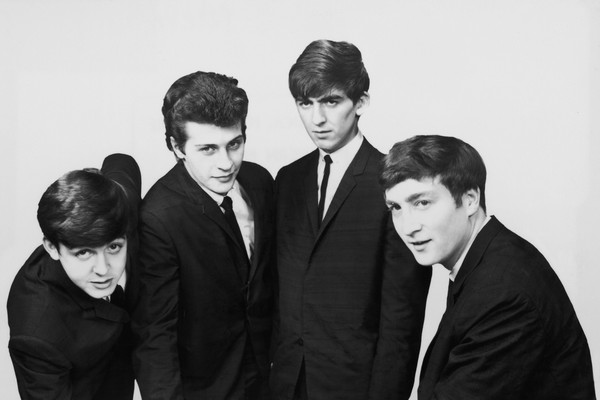 A formação original dos Beatles, com Paul McCartney, Pete Best, George Harrison e John Lennon, em foto de janeiro de 1961 (Foto: Getty Images)