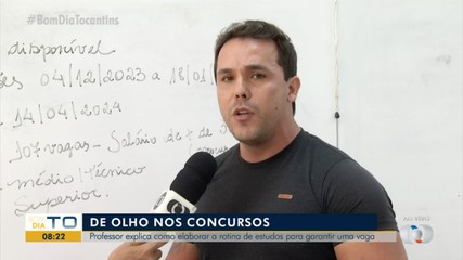 Professor explica como elaborar rotina de estudos para os concursos públicos