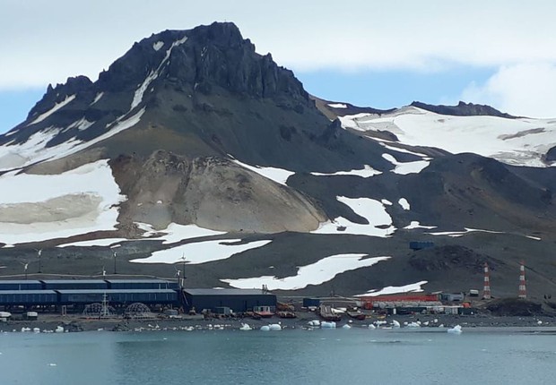 A Estação Comandante Ferraz, na Antártida (Foto: Mauricio de Almeida - TV Brasil)