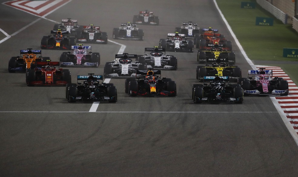 Largada do GP de Sakhir de Fórmula 1 — Foto: Getty Images