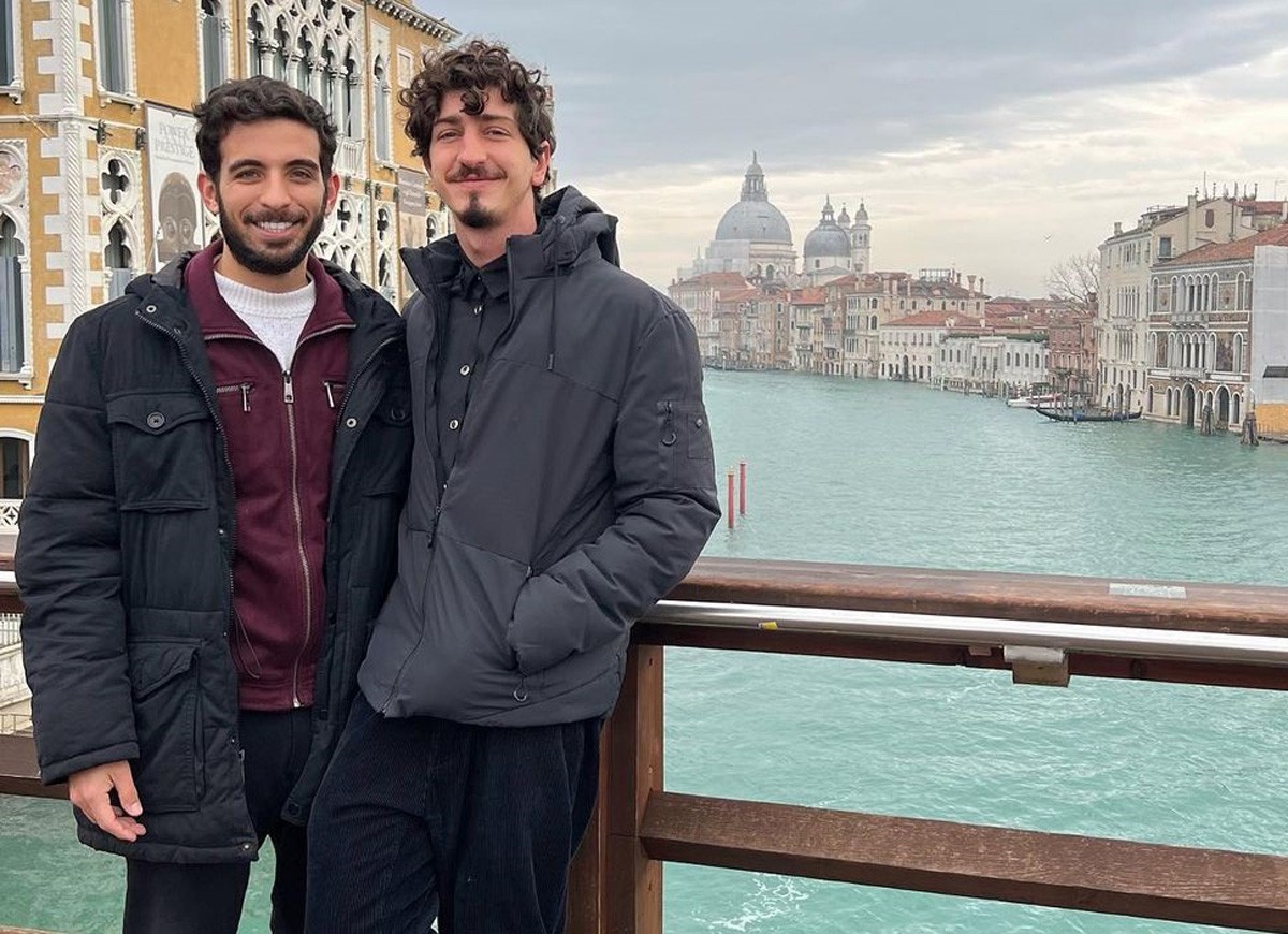 João Pedro Accioly e Johnny Massaro em Veneza (Foto: Reprodução/Instagram)