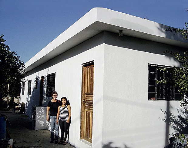 A casa de alvenaria de Tânia Barbosa depois de ações da MUCAPP (Foto: Divulgação)