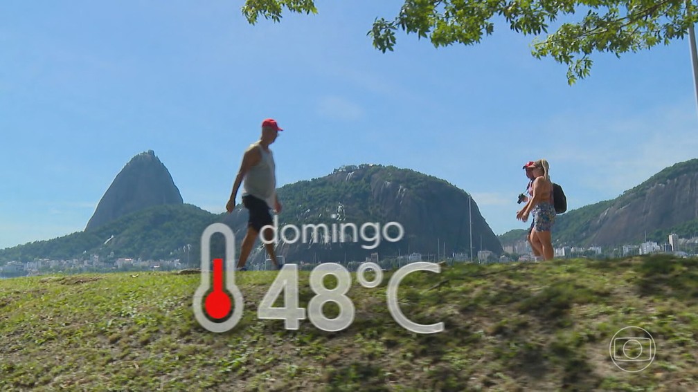 Verão carioca tem registrado sensação térmica elevada — Foto: TV Globo/Reprodução