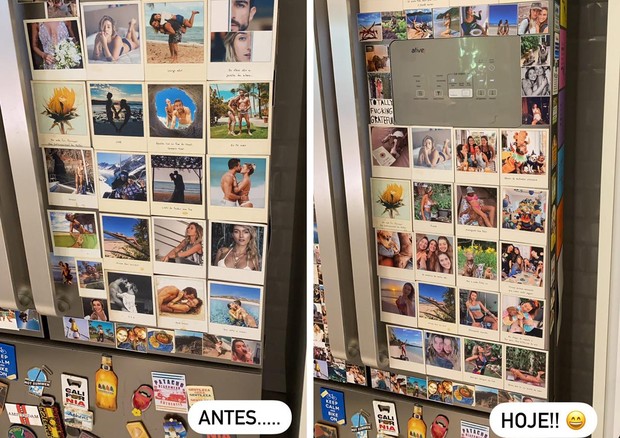 Gabriela Pugliesi atualiza e tira fotos com ex-marido da geladeira (Foto: Reprodução/Instagram)