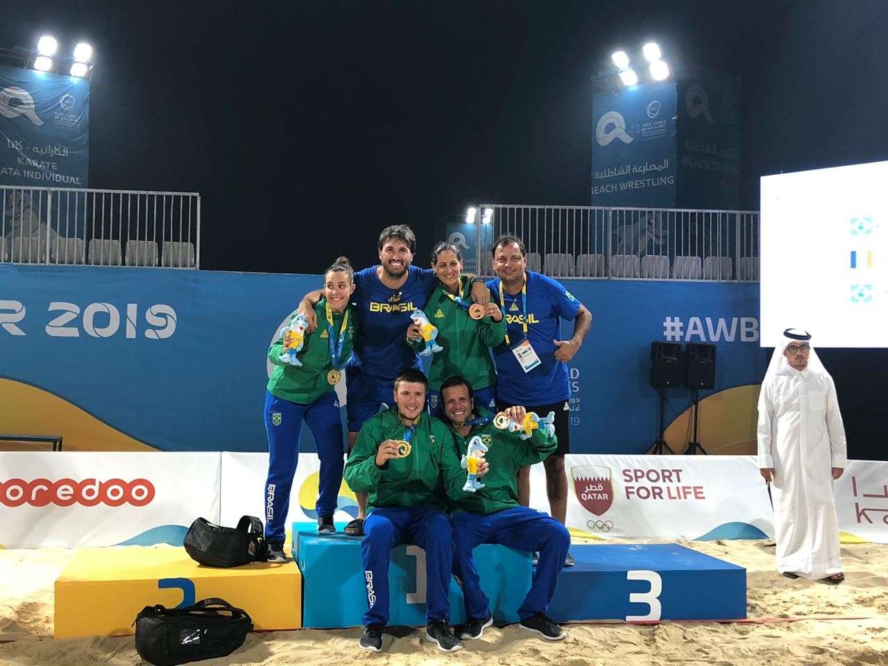 Beach tennis do Brasil é prata nos Jogos Mundiais de Praia