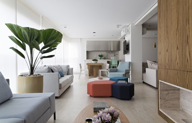 Apartamento de 230 m² com jeito de casa (Foto: divulgação)