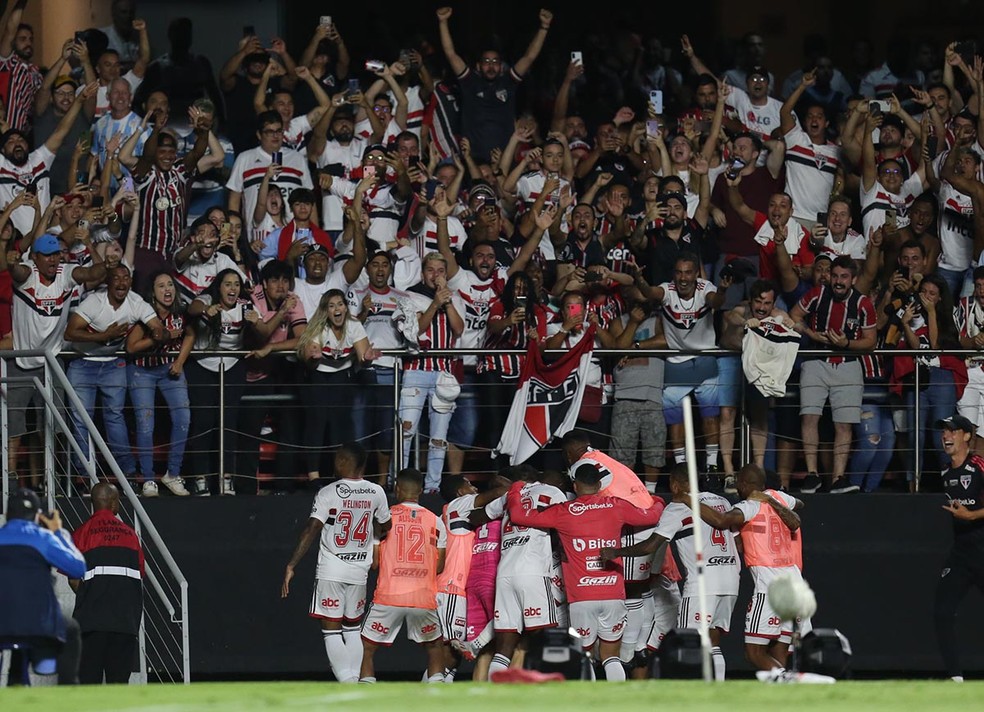 São Paulo venceu o Palmeiras no último encontro entre os times no Morumbi — Foto: Paulo Pinto / saopaulofc.net