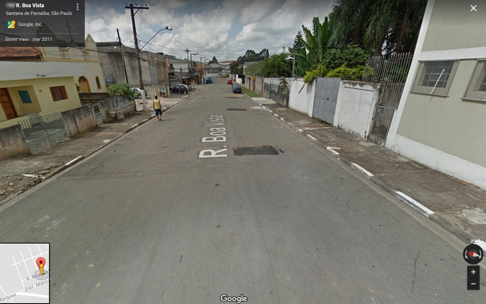 Rua Boa Vista em Santana de Parnaíba, onde criança de 4 anos foi encontrada morta na casa do vizinho (Foto: Reprodução/Google Maps)