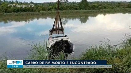 Carro de sargento morto em 2023 é encontrado em lagoa de Guaraí