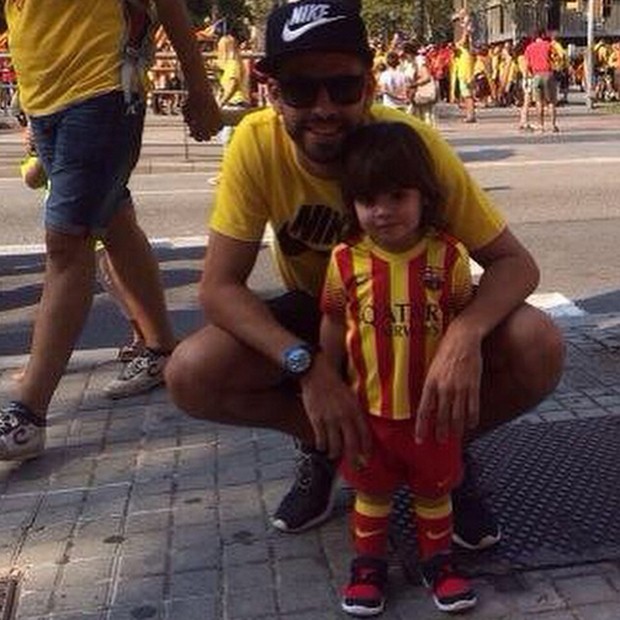Piqué e o filho, Milan (Foto: Reprodução/Instagram)