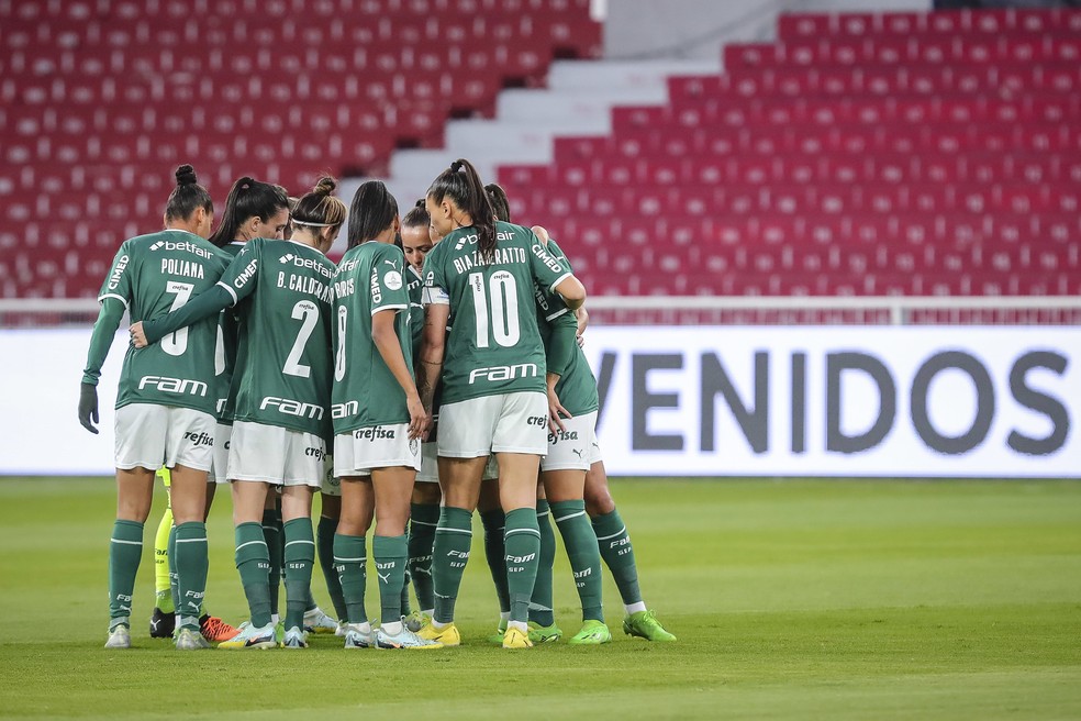 Palmeiras está a 90 minutos de levantar o troféu da Copa Libertadores Feminina — Foto: Staff Images Woman / CONMEBOL