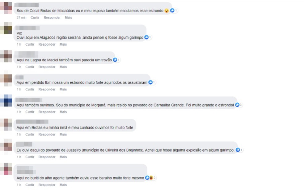 Moradores da Bahia relatam luminosidade no céu seguida de barulho e pesquisadores suspeitam de meteoro — Foto: Reprodução/Redes Sociais