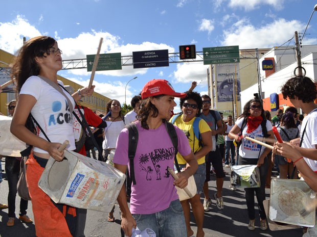 Protesto em Petrolina, Juazeiro (Foto: Carlos Britto/ Blog do Carlos Britto)