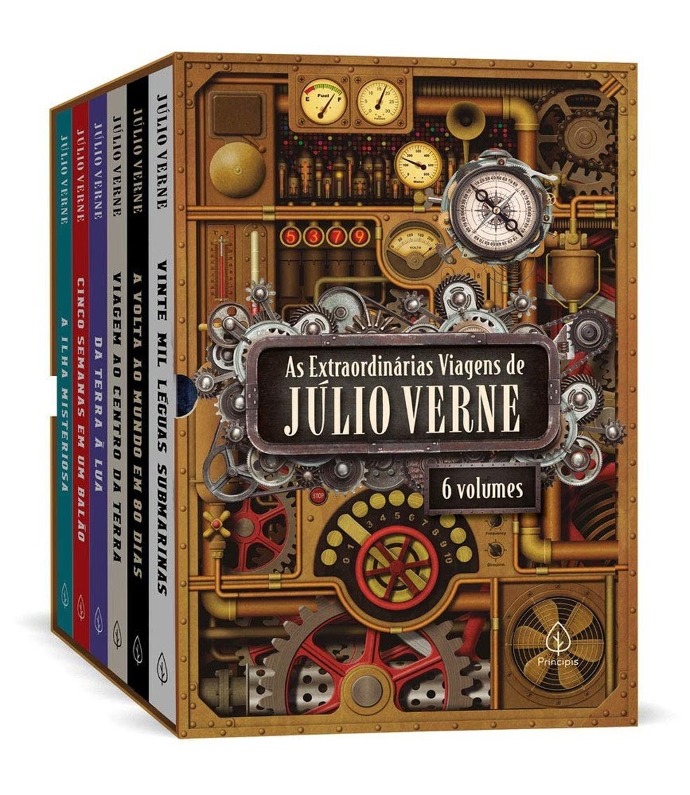 Box As extraordinárias viagens de Júlio Verne traz seis livros  (Foto: Divulgação/Amazon)