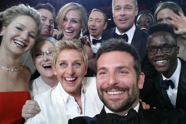 A selfie dos indicados em 2014 (Foto: Getty Images)