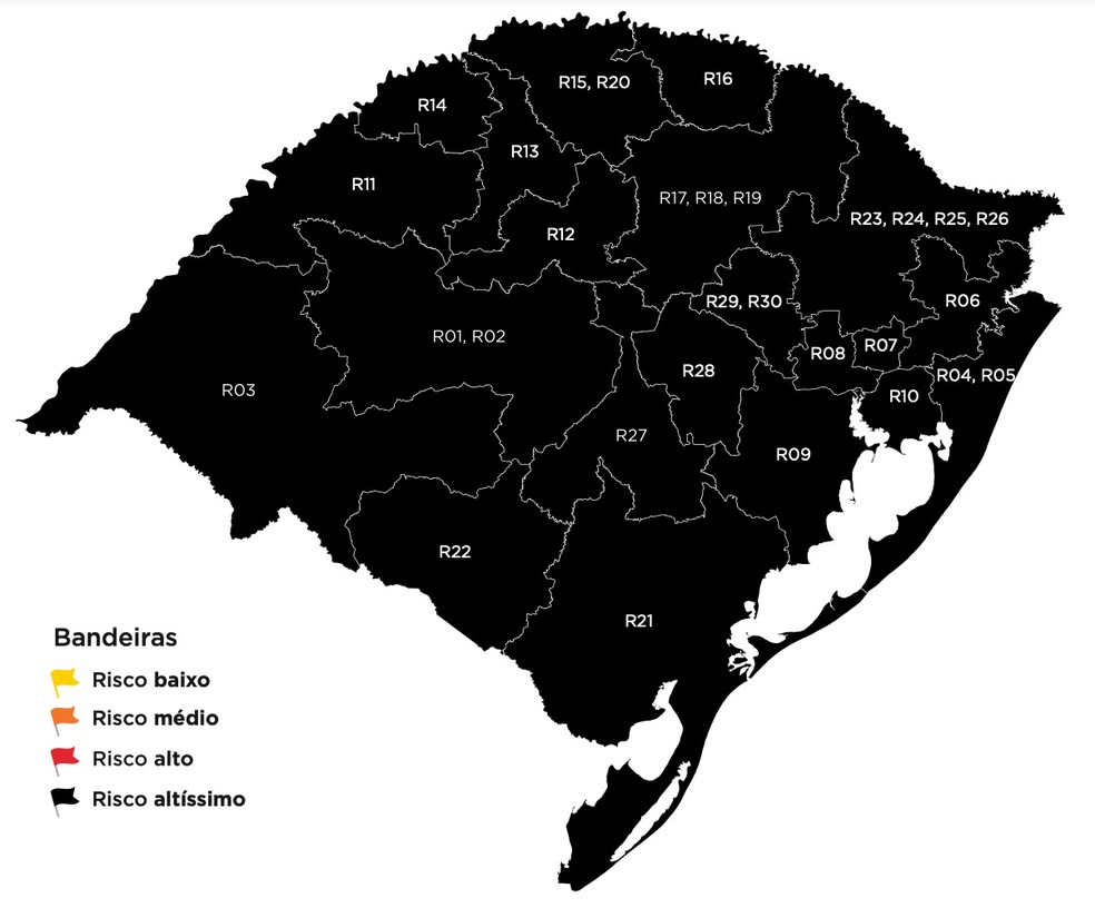 Rs Em Bandeira Preta Veja O Que Muda Em Todas As Regioes Rio Grande Do Sul G1