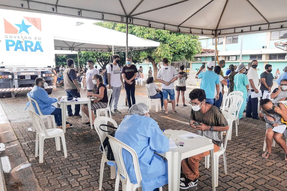Policlínica Itinerante atendeu 369 pacientes com sintomas leves de covid-19 em Altamira, no Pará — Foto: Divulgação/Sespa