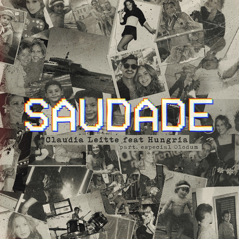 Capa do single 'Saudade', de Claudia Leitte, com participações de Hungria e Olodum — Foto: Divulgação