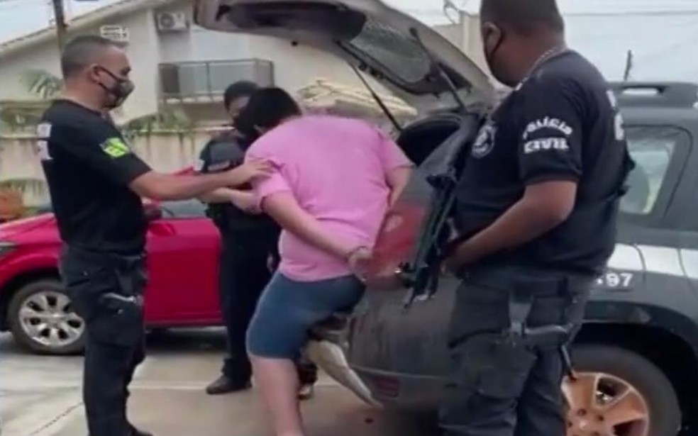 Empresário é preso suspeito de aplicar golpes em ao menos 38 vítimas, em Chapadão do Céu, Goiás  — Foto: Reprodução/TV Anhanguera