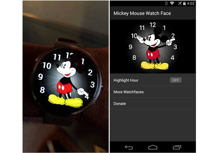 Mickey Mouse ganha vers?o para o Android Wear (Foto: Reprodu??o/9to5Google)