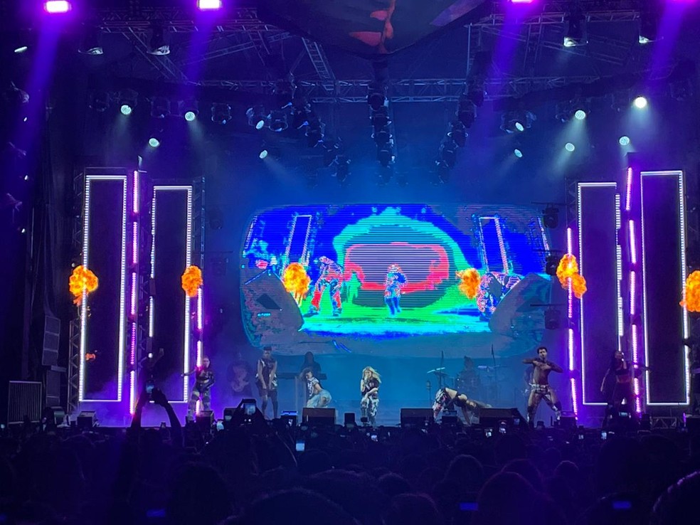 Atra&ccedil;&otilde;es se apresentaram na Arena da Amaz&ocirc;nia.  &mdash; Foto: Bianca Fatim/g1