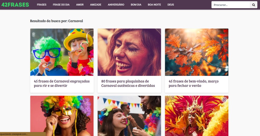 Frases de Carnaval: veja 5 sites com mensagens e legendas carnavalescas |  Internet | TechTudo