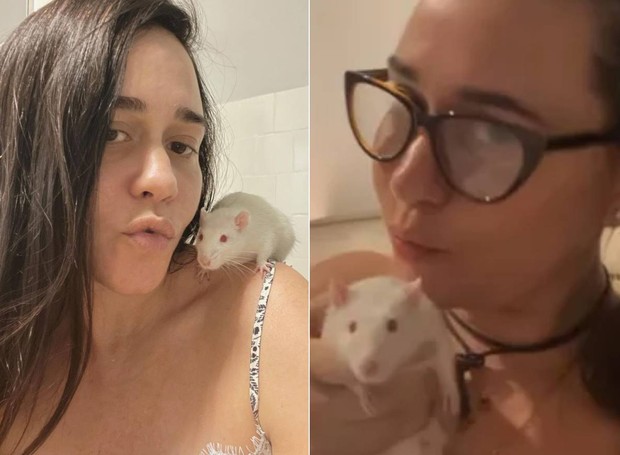 Alessandra Negrini é tutora de dois ratos (Foto: Instagram/ @alessandranegrini/ Reprodução)