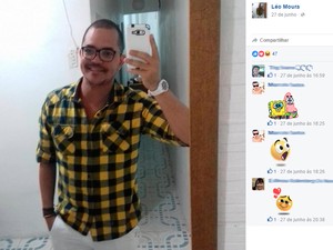 Leonardo Moura morreu após ser espancado no Rio Vermelho (Foto: Reprodução/Facebook)