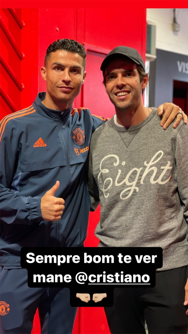 Cristiano Ronaldo e Kaká (Foto: Reprodução / Instagram)