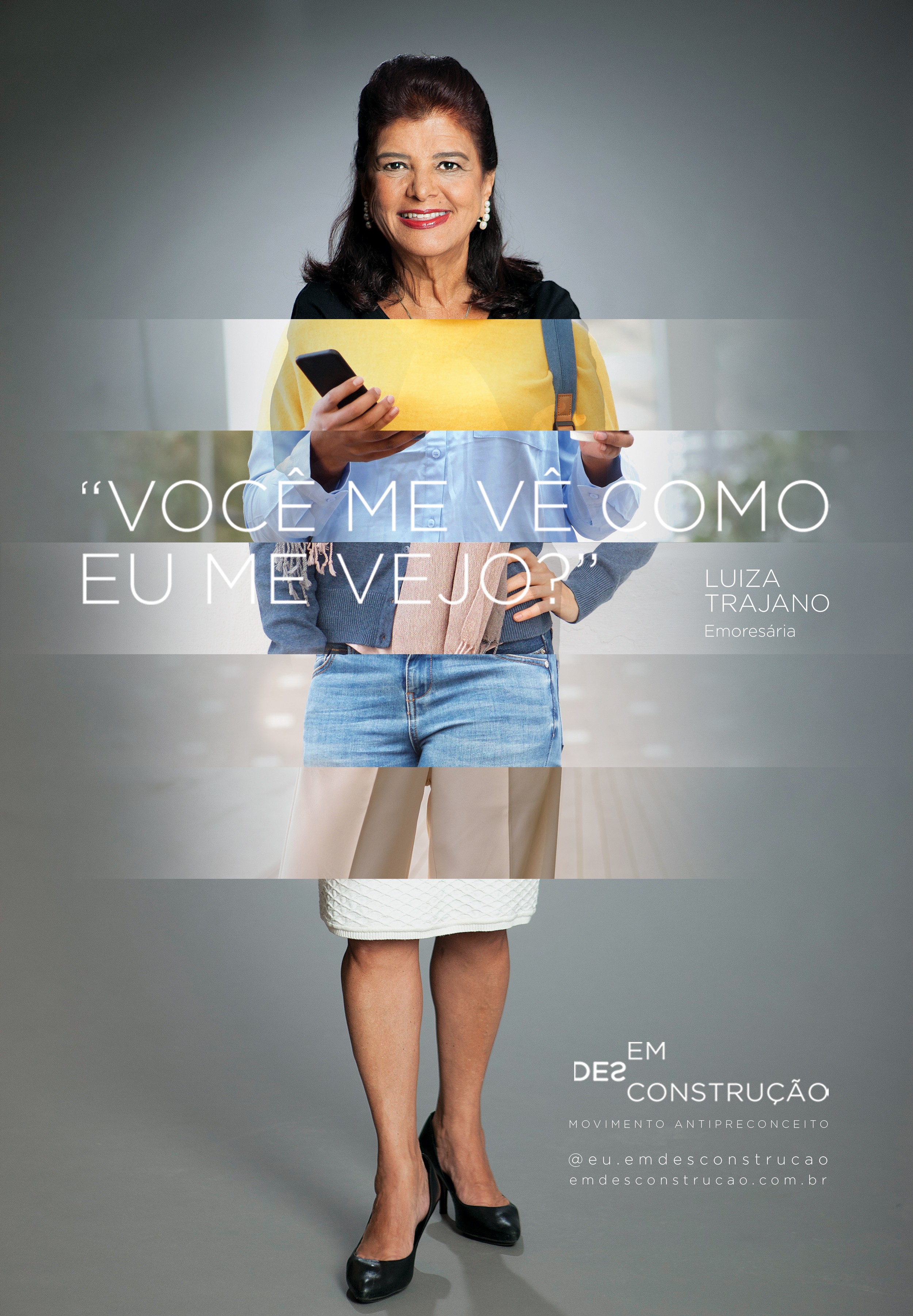 Luiza Trajano em campanha contra o etarismo (Foto: Divulgação)