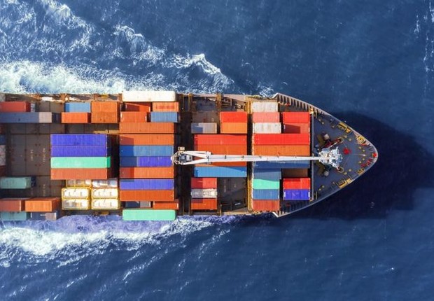 O preço do transporte marítimo subiu em até 500% em algumas rotas (Foto: Getty Images via BBC News)