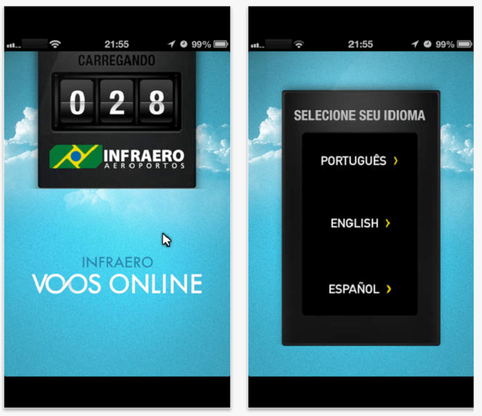 Aplicativo Infraero Voos Online (Foto: Felipe Alencar/TechTudo)