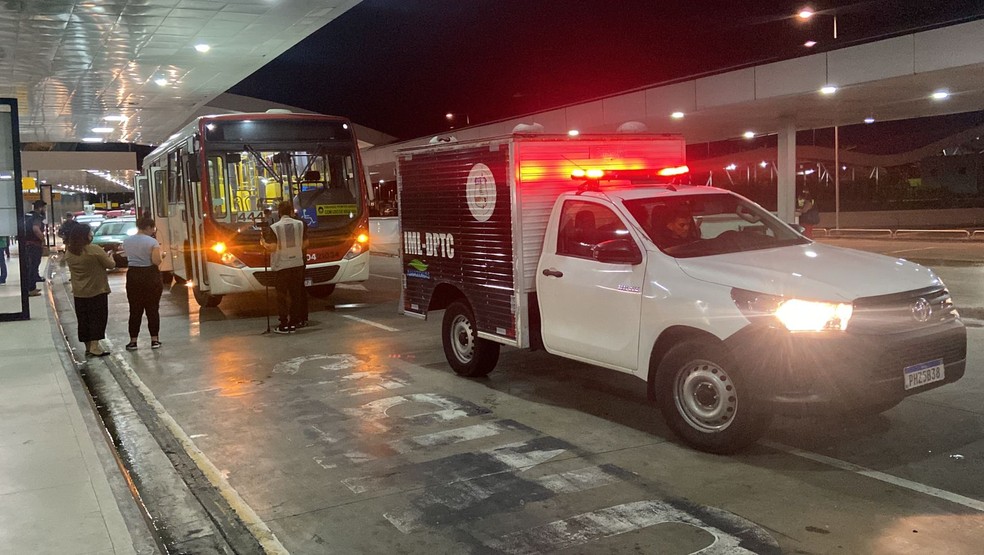 Crime ocorreu na área do Aeroporto Internacional de Manaus.  — Foto: Patrick Marques/g1