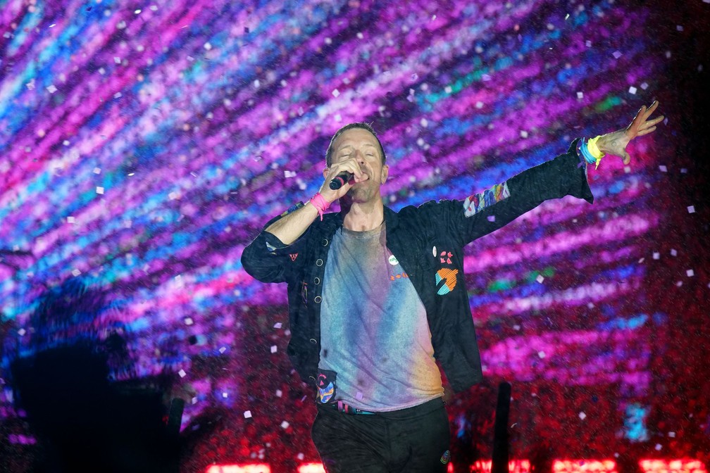 Coldplay se apresenta no Rock in Rio 2022 — Foto: Stephanie Rodrigues/g1
