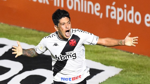 Cano comemora o gol do Vasco (Foto: André Durão) Cano comemora o gol do Vasco