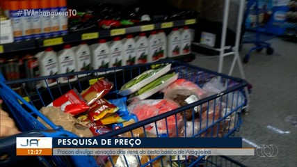 Procon divulga variação de preços dos itens da cesta básica em Araguaína