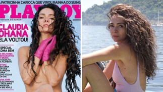 Claudia Ohana quando capa da 'Playboy', e atualmente — Foto: Divulgação/Playboy e Reprodução/Instagram