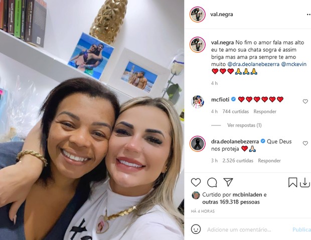 Valquíria Nascimento e Deolane Bezerra, mãe e viúva de MC Kevin (Foto: Reprodução/Instagram)