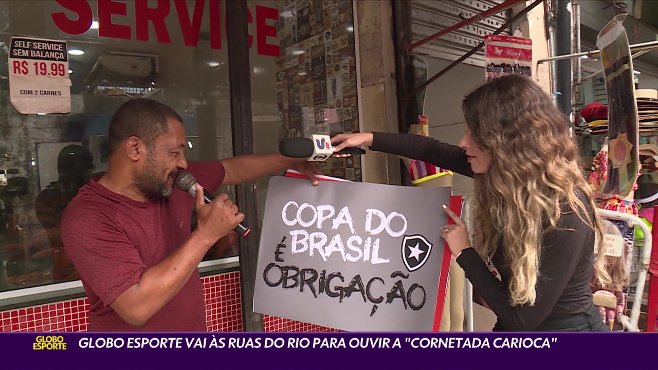 Globo Esporte vai às ruas do Rio para ouvir a 'cornetada carioca'
