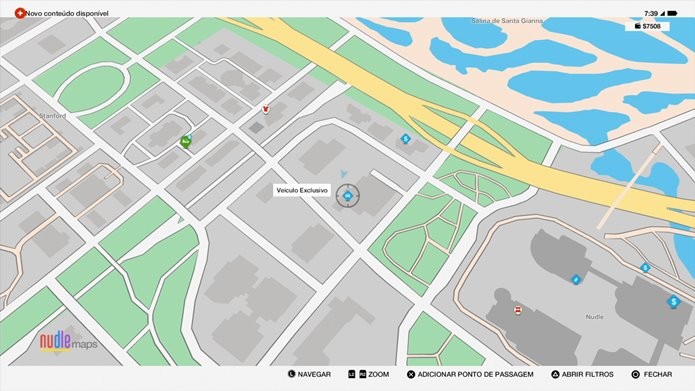 Indicador aparece no mapa de Watch Dogs 2 quando um carro secreto estiver próximo (Foto: Reprodução/Felipe Demartini)