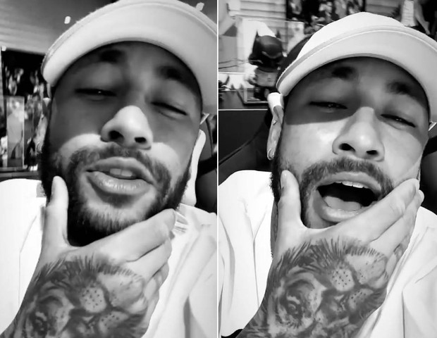 Neymar debocha em vídeo (Foto: Reprodução/Instagram)