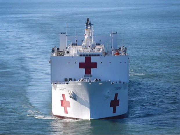Navios hospitalares da Marinha vão a NY para combater coronavírus (Foto: Reprodução)